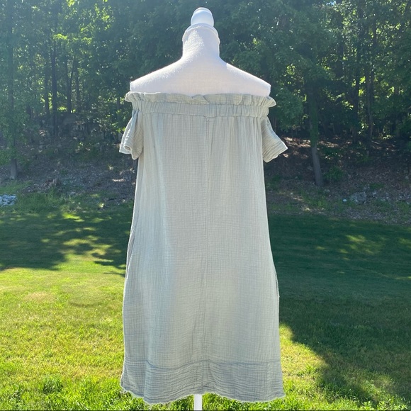 NWOT Anthro Maella Off-The-Shoulder Tunic Dress with Side Pockets, Small - Picture 8 of 16